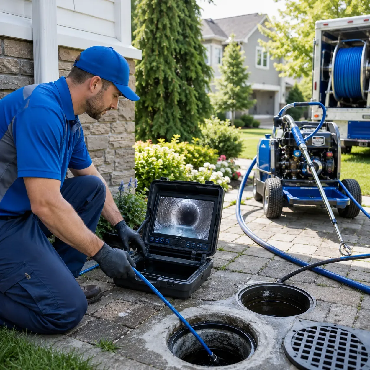 Outdoor drain cleaning professionals serving Summerhill, PA