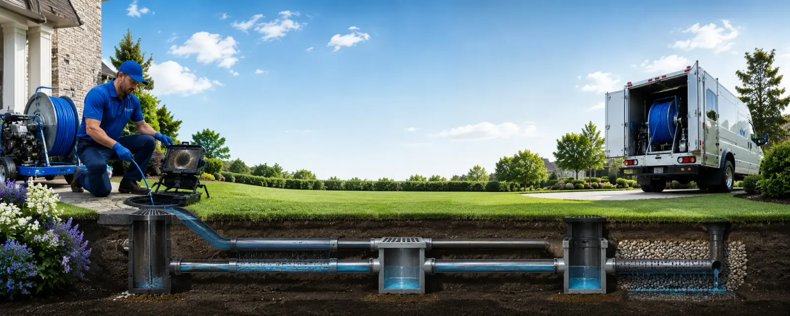 Outdoor drain cleaning information for Summerhill, PA